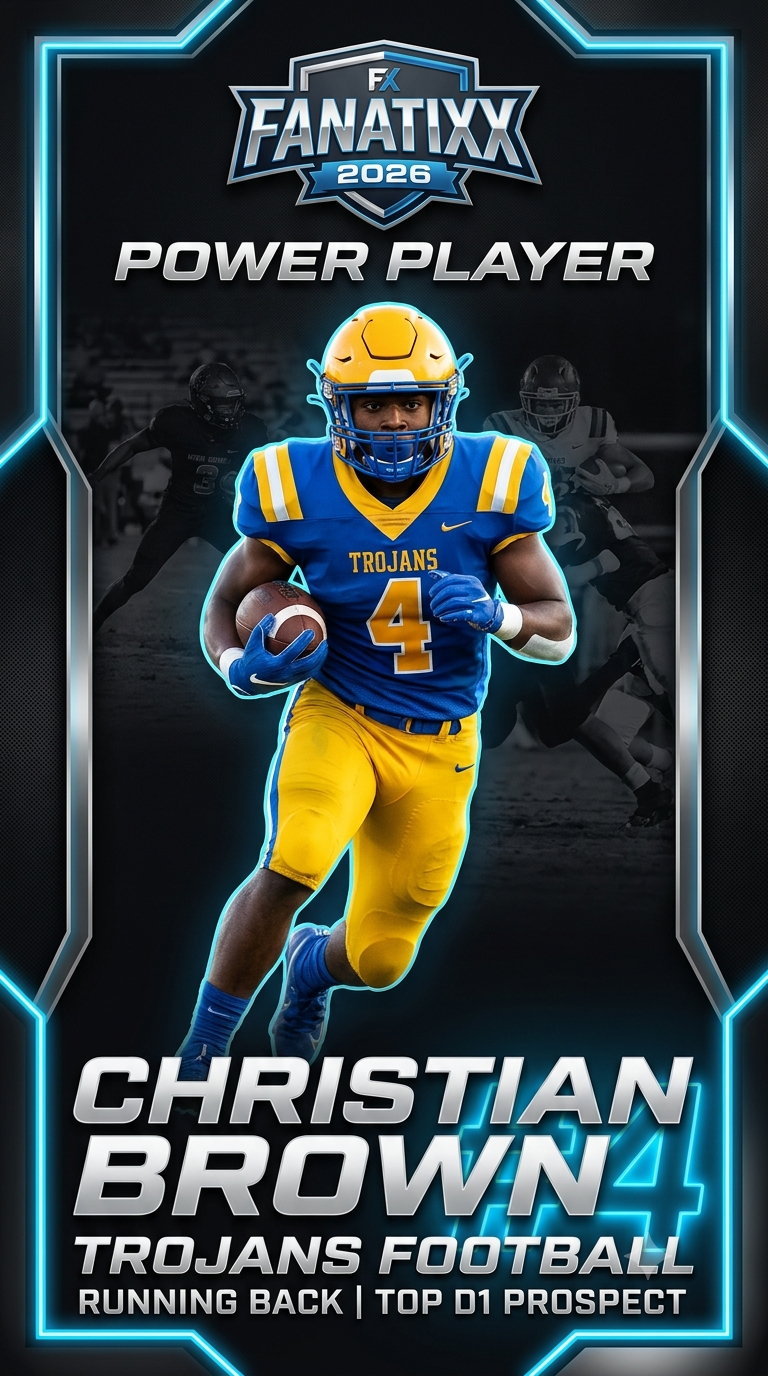 Christian Brown Trojans Football FANATIXX POWER PLAYER